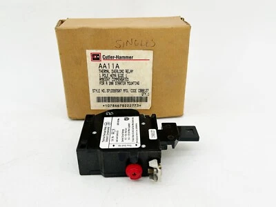 New Cutler Hammer AA11A Thermal Overload Relay 1 Pole 600V NEMA Size 1 A200 - Image 1 of 4