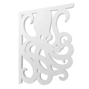 Nature Brackets Mailbox/Porch Bracket 21"x16" White PVC Decorative Heavy Duty - Picture 1 of 3