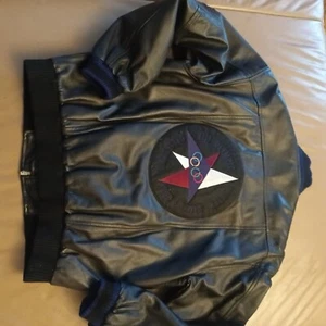adidas Lederjacke Olympische Spiele Vintage GR M - Bild 1 von 7