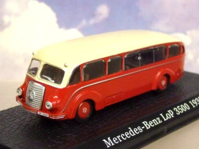 AGOSTINI/ATLAS 1/72 DIECAST MERCEDES-BENZ LoP 3500 COACH/BUS MAROON GERMANY 1935 - Image 1 of 3