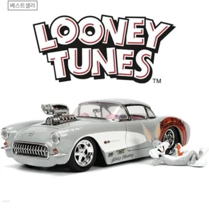 Looney Tines 1957 Chevrolet & Bugs Bunny Original Diecast 1:24 Figure - Picture 1 of 7