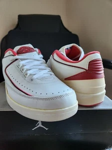 Air Jordan 2 Retro Low White Varsity Red 2004 size 10 NIB - Picture 1 of 16
