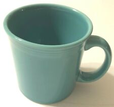 Fiesta Turquoise Blue HLC USA Vintage 80s Fiesta Ware Coffee Tea Ring Mug 3.5"