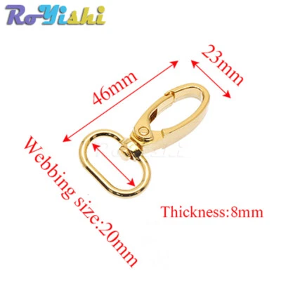 Metal Snap Hook Lobster Clasp Collar Carabiner Belt Buckles DIY KeyChain Bag - Image 1 of 4