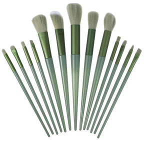 1 Set Makeup Lidschatten Foundation Concealer Wangenrot Pinselset grün - Bild 1 von 7