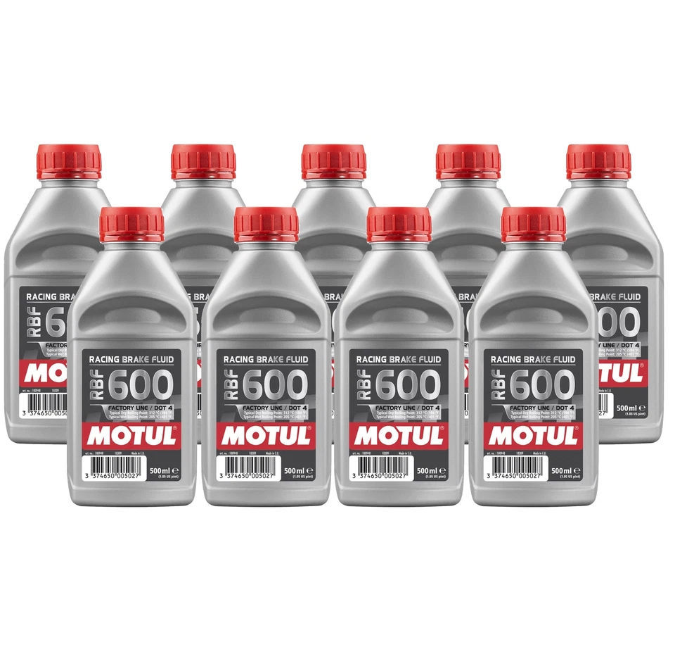 Motul RBF 600 FL - 4.5L AM - Fully Synthetic DOT 4 Racing Brake Fluid (9 x 0.5L) - Imagem 1 de 1