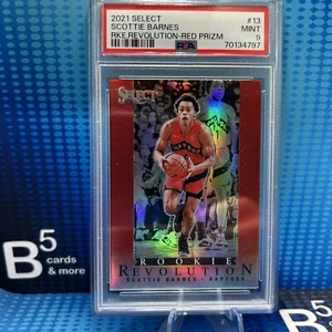 SCOTTIE BARNES 2021-22 Select Rookie Revolution #13 RC Red Prizm Raptors PSA 9 - Picture 1 of 2
