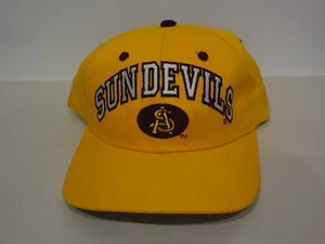 Vintage NCAA Arizona State Sun Devils Spellout Snapback Hat 90s Zephyr NEW NWT - Picture 1 of 4