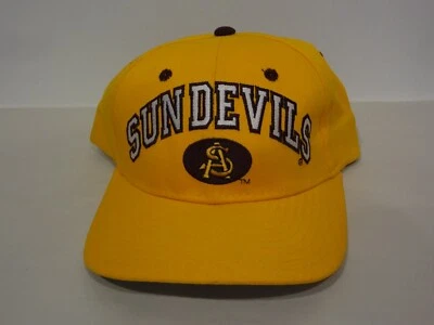 Vintage NCAA Arizona State Sun Devils Spellout Snapback Hat 90s Zephyr NEW NWT - Image 1 of 4