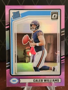 Caleb Williams 2024 Panini Optic Football #327 Optic Preview Pink Prizm (RC) - Imagen 1 de 2