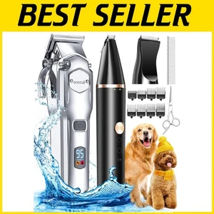 Wiederaufladbare Hundeschermaschine mit Edelstahlklingen für mühelose Pflege - Bild 1 von 11
