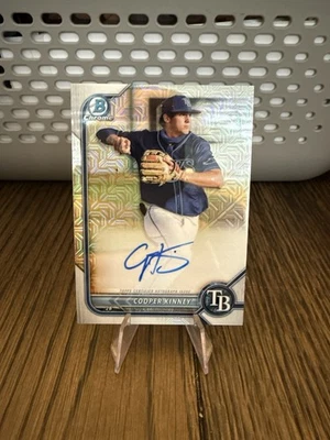 2022 Bowman - Mega Box Chrome Mojo Autographs Cooper Kinney Tampa Bay Rays 🔥 - Image 1 of 2