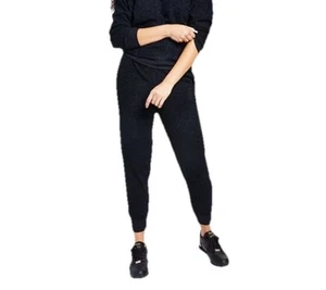 Jenni For Macy’s Damen Sherpa Jogger Pyjama Lounge Hose mit Taschen Schwarz XS - Bild 1 von 11