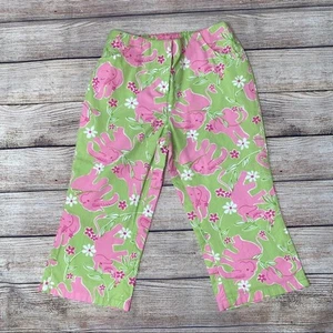 VTG Lilly Pulitzer Toast Of The Town Capri Pants 6X - Picture 1 of 5