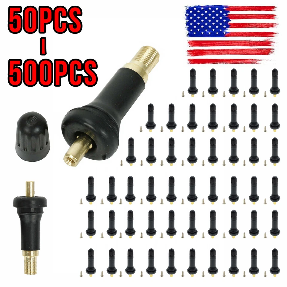 50/100/200/500 TPMS Valve Stem Rubber Rebuild Kit for Tire Pressure Sensor 20008 - Image 1 of 4
