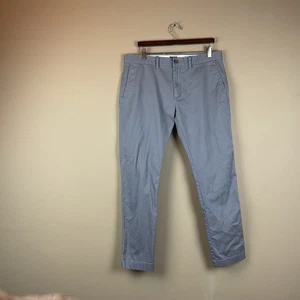 Pantalones chinos J Crew Flex ajustados para hombre 34 X 30 gris algodón clásico frente plano - Imagen 1 de 12