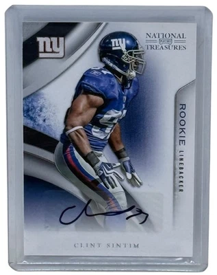 Clint Sintim 2009 Playoff National Treasures Rookie Autograph #49/99 Giants #151 - Image 1 of 3