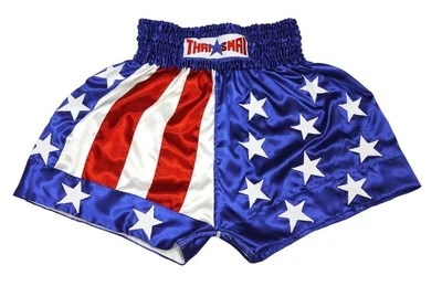 Muaythai Kickboxing Shorts Muay Thai UFC Costume United States USA American Flag - Image 1 of 2
