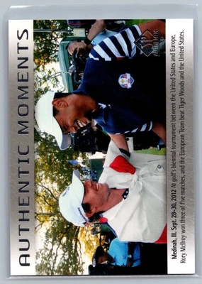 2014 SP Auténtico #75 Rory McIlroy/Tiger Woods Momentos Auténticos Foto 1 de 2