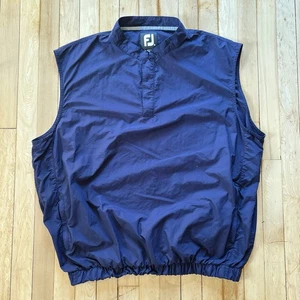 FootJoy FJ Golf Vest Lightweight 1/4 Snap Jacket Rain Wind Defender Mens XL - Picture 1 of 8