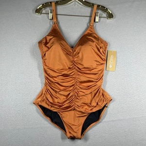 $ 180 Badeanzug Opera Einteiler Badeanzug Damen W Größe 14-E schmeichelhaft Sienna - Bild 1 von 13