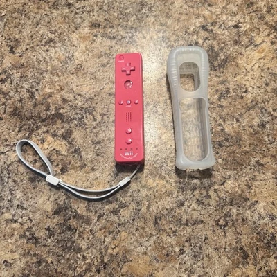 Official Wii Remote Nintendo Motion Plus Inside OEM Controller Pink - Image 1 of 4