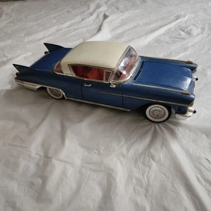 Vintage 1958 Diecast Cadillac Eldorado Seville Blue # 92158 1:18 Diecast  - Picture 1 of 13