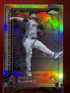 2025 Topps Chrome Eugenio Suárez #48 Refractor Arizona Diamondbacks - Picture 1 of 2