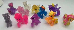 Menge 11 My Little Pony 2" Transparent Glitzer Figuren - Bild 1 von 8