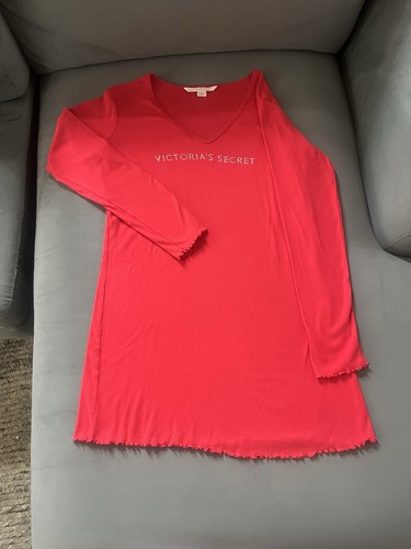 UNDERCOVER Abito Victoria Secret rosso brillante Y2K manica lunga taglia large