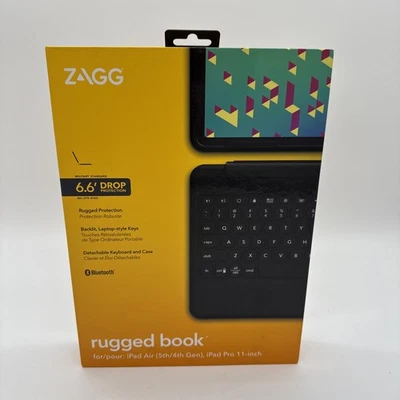 ZAGG Rugged Book Keyboard & Case For Apple 11" iPad Air (5th/4th Gen), Pro - Image 1 of 4