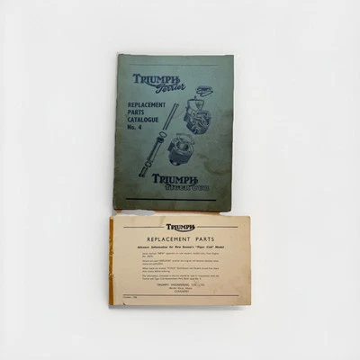 Triumph Terrier Tiger 原始设备制造商零件列表目录插图组装手册编号 — 第 1/4 张图片