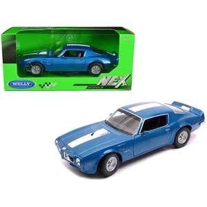 Welly 1972 Pontiac Firebird Trans Am Blue Metallic 1/24 Diecast - Picture 1 of 1