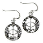 Sterling Silver Chalice Well Dangle Earrings Divine Feminine Symbol Wicca Pagan