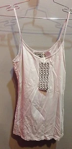 Camiseta sin mangas ajustada básica gris liso marca Groceries $34 nueva con etiquetas - Imagen 1 de 2