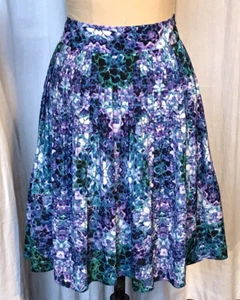 Liz Claiborne Womens Floral print Pleated Skirt Sz 12 pre-owned - Picture 1 of 9