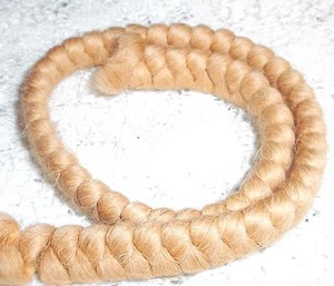 6" B Trenza Rizada Lana PELUCA Y TEATRO Cabello facial Modelo caballos Manos y colas - Imagen 1 de 4