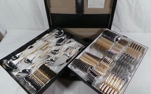 VTG OLYMPIA SOLINGER ROSTFREI 18/10 CHROM-NICKEL-STAHL GERMANY 72 PIECE IN CASE - Picture 1 of 13
