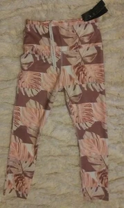 Nike Running Tights Womens Dri Fit Fast Run Crop High Rise Pink Floral(Small)NEW - Picture 1 of 12