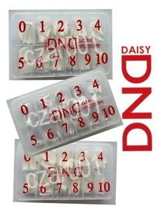 DND Natural, Natural or Clear Sillito -Nail Tips SIZE 0-10 (550 pcs) -You Choose - Picture 1 of 4