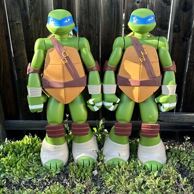 2 Colosales Leonardo 48" 4 pies de Alto Leo Teenage Mutant Ninja Turtles Jakks Pacific Foto 1 de 2