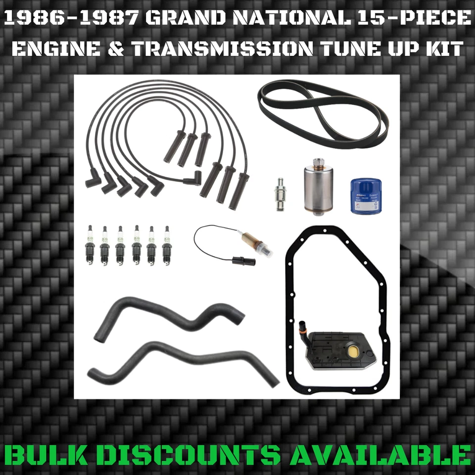 1986-1987 3.8 V6 LC2 Turbo Regal Manguera Bujía Cable Filtro Sensor KIT DE PUESTA A PUNTO Foto 1 de 1