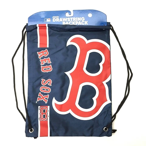 Boston Red Sox MLB Side Stripe Big Logo Drawstring Back Pack FREE SHIP (S) Cover