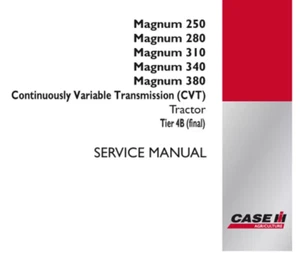 Case IH Magnum 250,280,310,340,380 CVT Tier 4B Tractor Service Manual - 51431499 - Picture 1 of 9