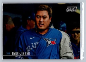 2021 Stadium Club Chrome Hyun-Jin Ryu #208 Refractor Toronto Blue Jays - Picture 1 of 2