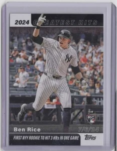 2025 Topps '24 Greatest Hits #GH2 Ben Rice - Picture 1 of 2