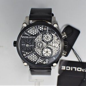 Police Vigor Analogue Quartz Watch with Leather Strap PL15381JSTB.04A