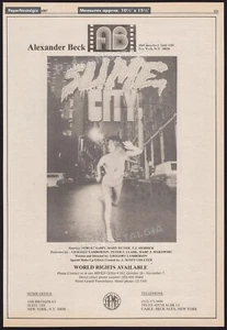 SLIME CITY - Original 1987 Trade AD / poster _ Gregory Lamberson _ Mary Huner - Picture 1 of 1