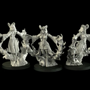 Tiefling Wizard Crosslances Miniatures 3D Printed RPG D&D - Picture 1 of 1