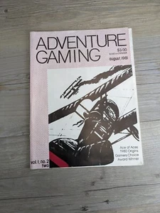 Revista de Juegos de Aventura Agosto 1981 Vol 1 #2 Manzakk Pub Ace of Aces Rules - Imagen 1 de 11